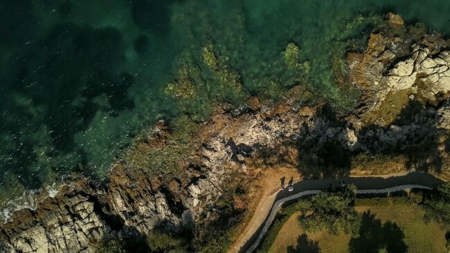 Най-впечатляващите въздушни снимки на остров Корфу