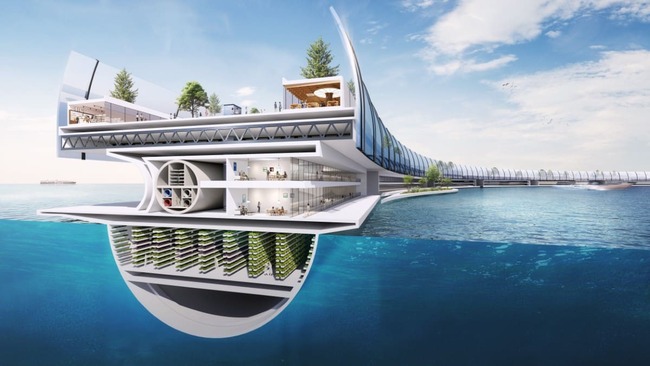 Плаващ град, проектиран да се адаптира към климатичната криза