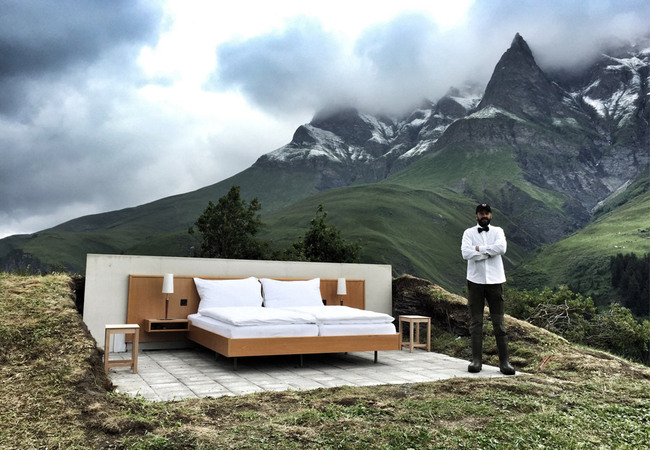 Хотелът без стени в Швейцария