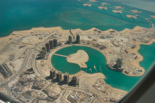 Перлата на Катар - един луксозен изкуствен остров