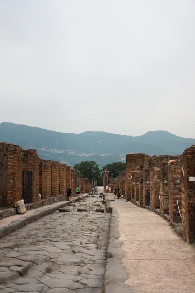Пешеходните пътеки в древния Помпей
